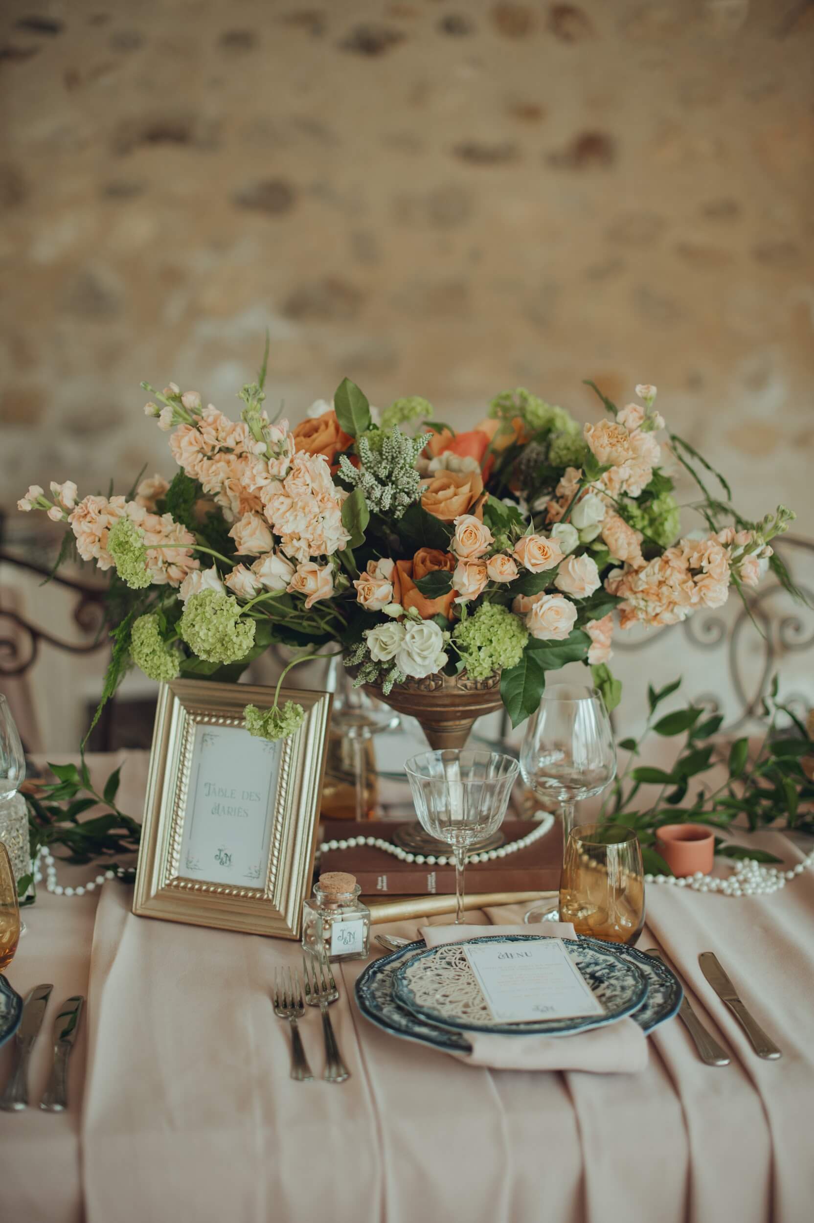 table honneur vintage