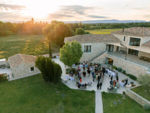 Wedding cocktail party in Provence