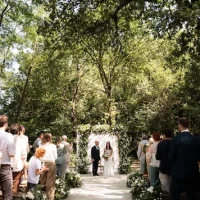 secular ceremony in the shade