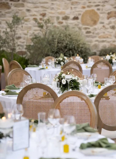 dinner by candlelight in Provence