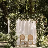 Plant-Based Decor for a Wedding Ceremony